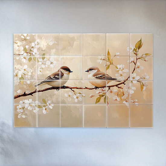 Tegeltableau Vogels