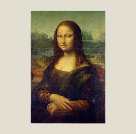 Tegeltableau Mona Lisa