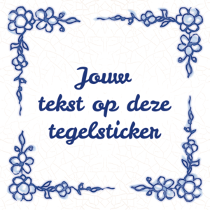 Blauw tegeltje maken