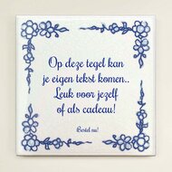 Vrolijk Delfts Blauw tegeltje nr 21